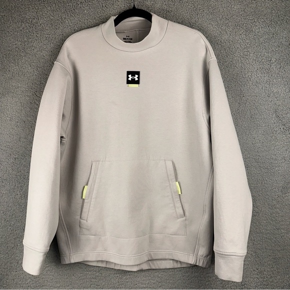 Under Armour Mens Summit Knit Mock Fleece Size Small Sweatshirt Moisture Wicking - Picture 2 of 12